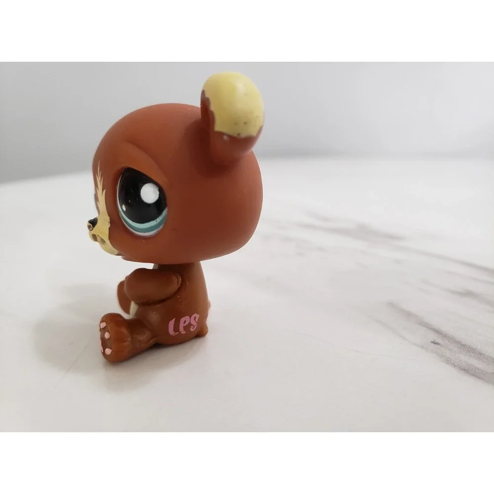 Authentic Littlest Pet Shop #1075 Brown Bear Original Hasbro LPS - Picture 4 of 6